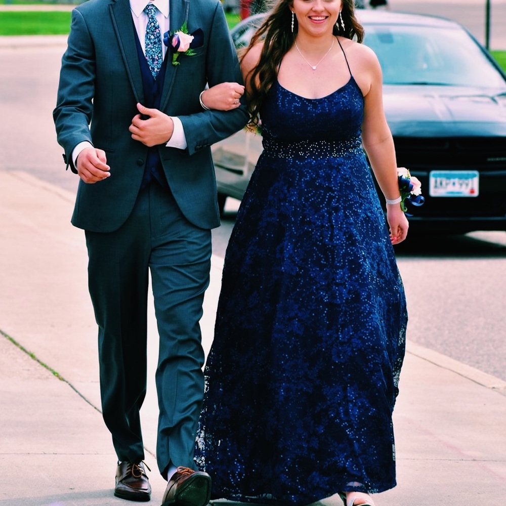 Macy's | Dresses | Macys Navy Blue Prom Formal Dress